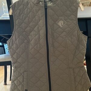 Arista Women's Quilted Equestrian Vest - Tan